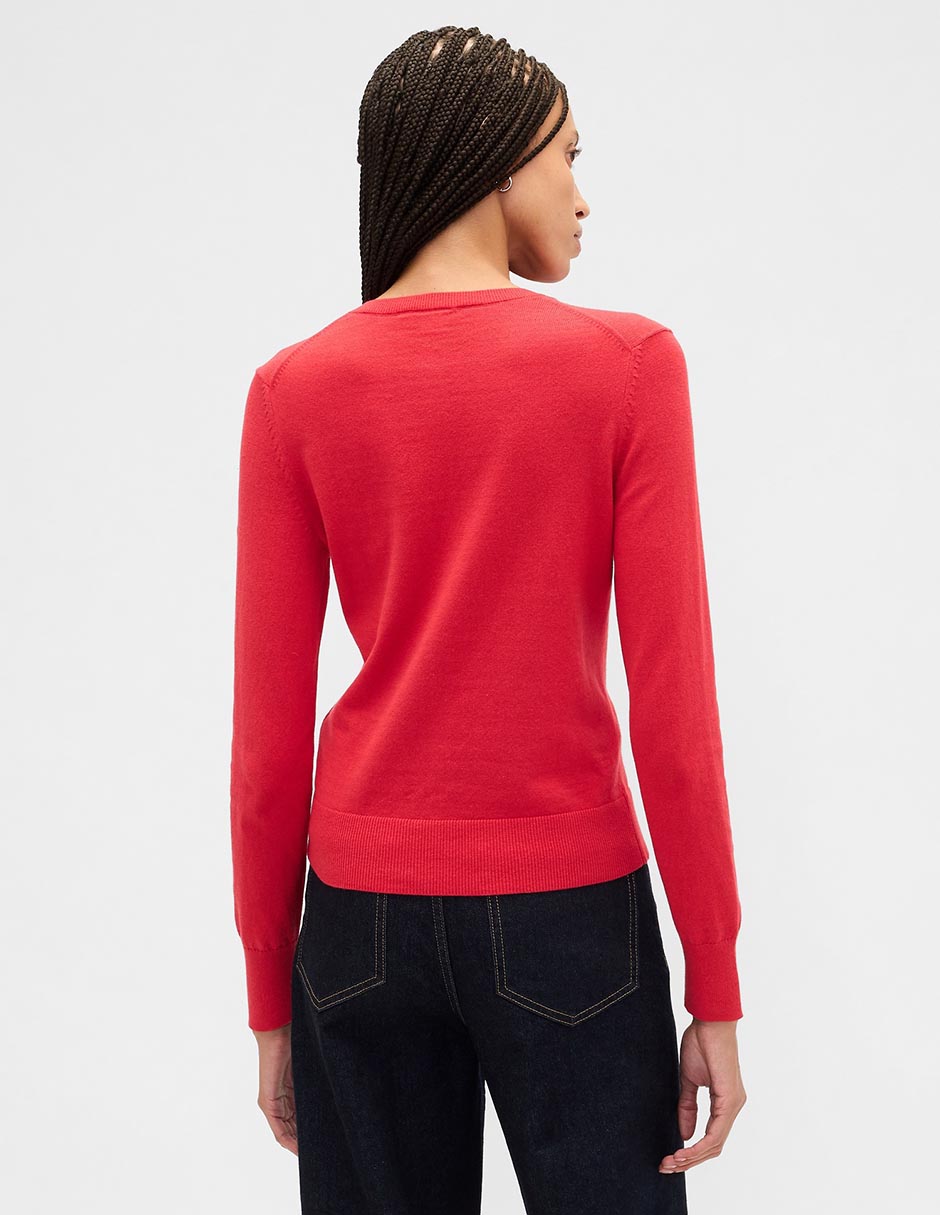 Suéter cuello redondo para mujer 2