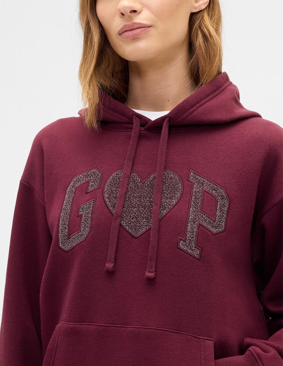 Sudadera con capucha y bolsa para mujer 4