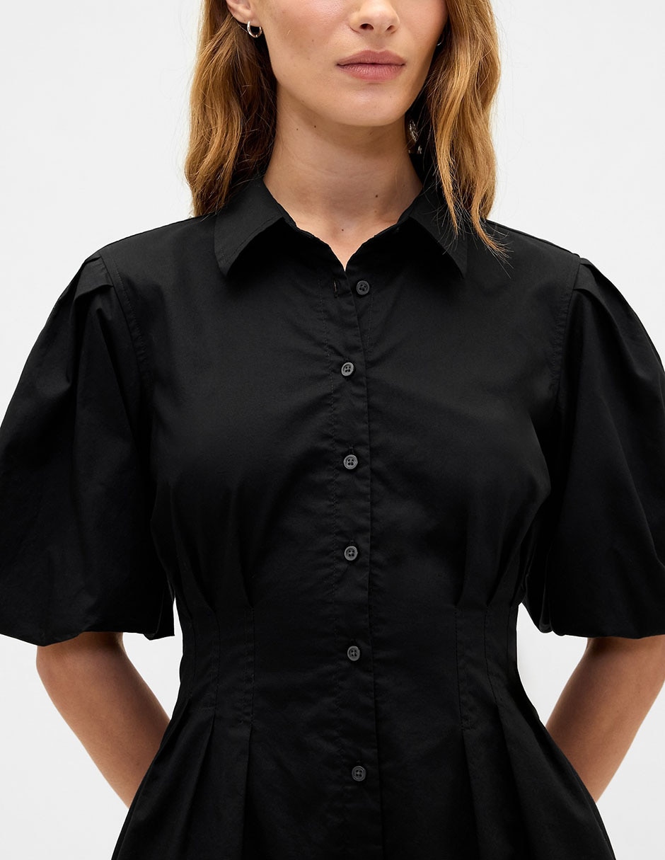 VESTIDO GAP 833911 ALGODÓN, XG, NEGRO