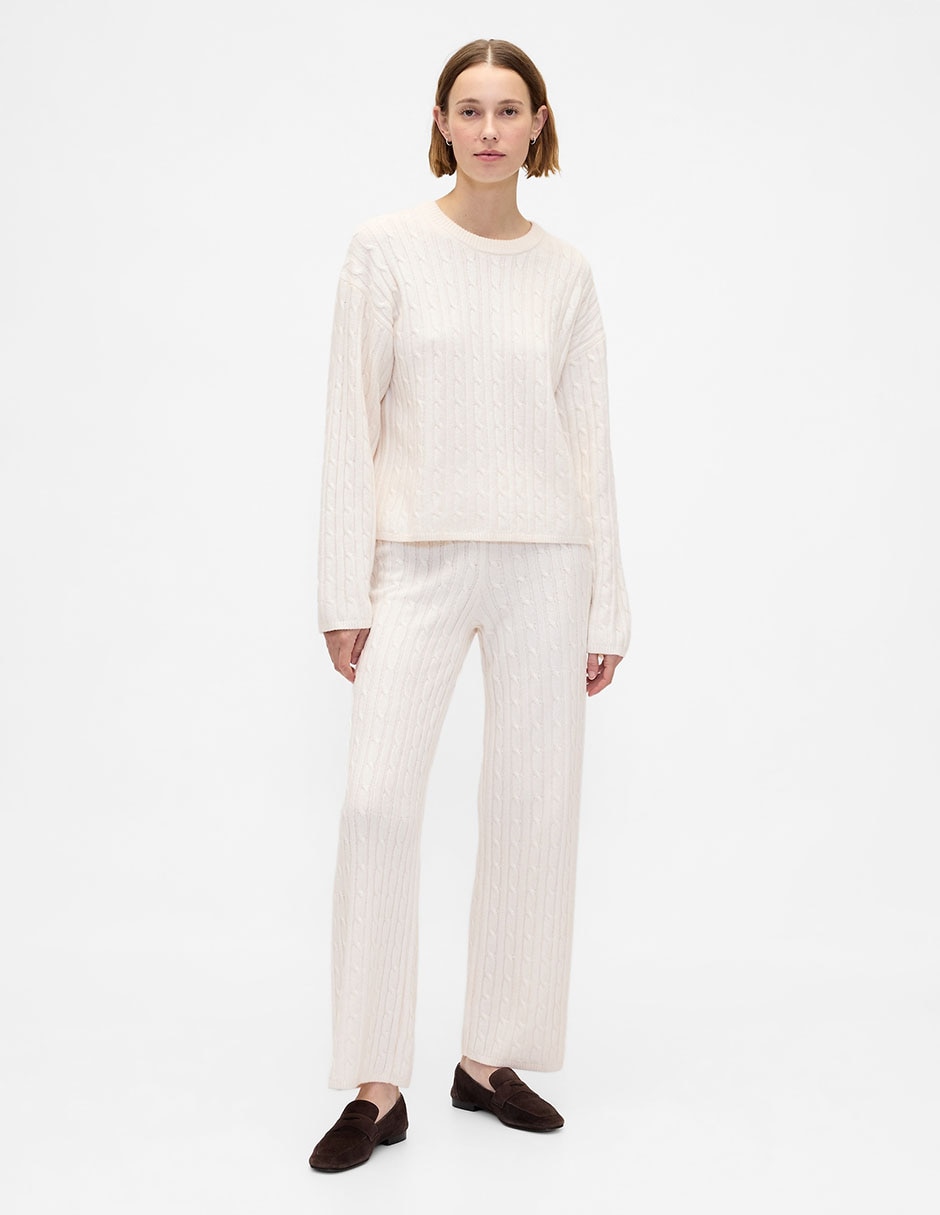 Pantalón acampanado amplio para mujer