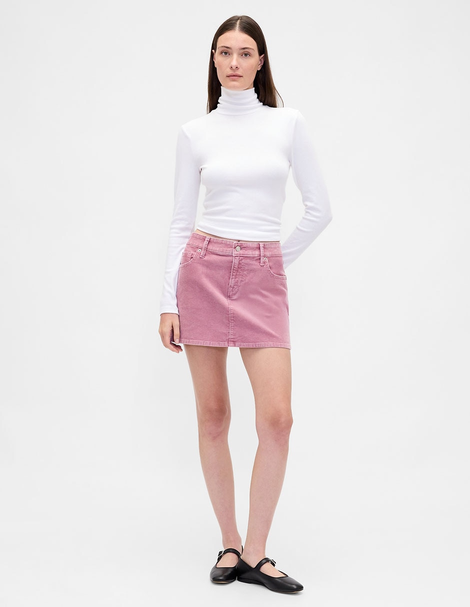 Falda mini a la cadera