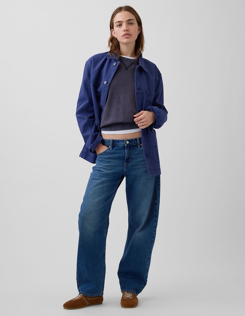 Jeans relaxed straight para mujer
