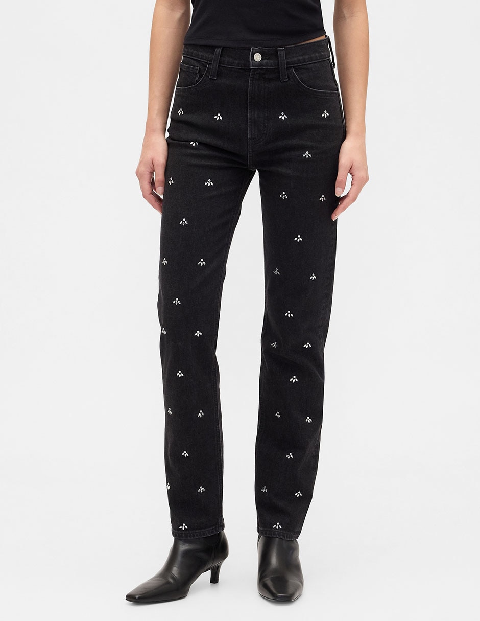 Jeans straight para mujer 2
