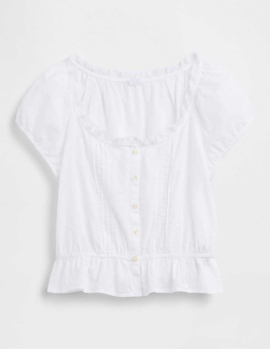 Blusa manga corta para mujer 5
