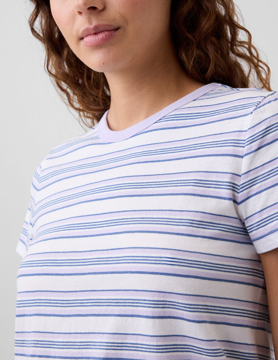 Playera manga corta cuello redondo para mujer 3