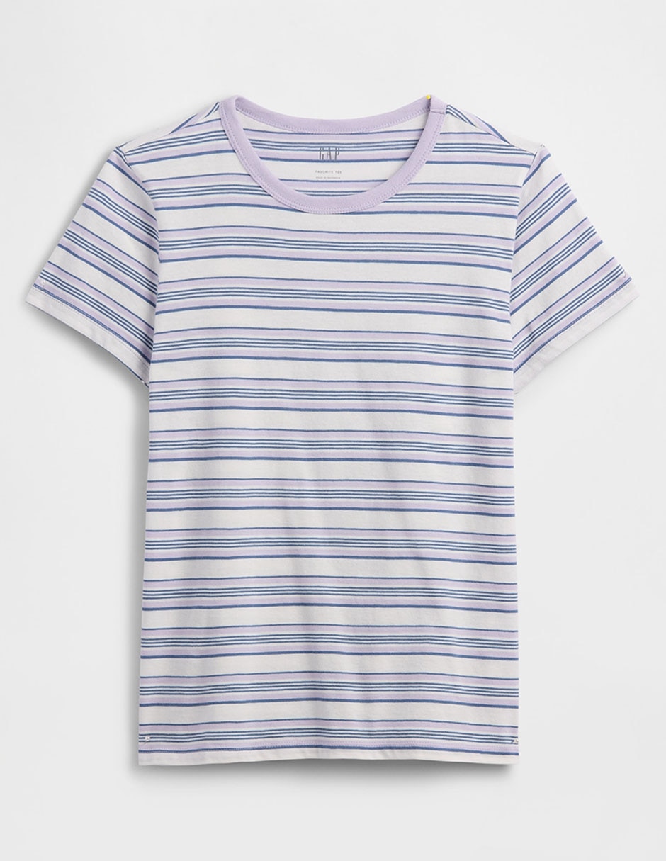 Playera manga corta cuello redondo para mujer 4