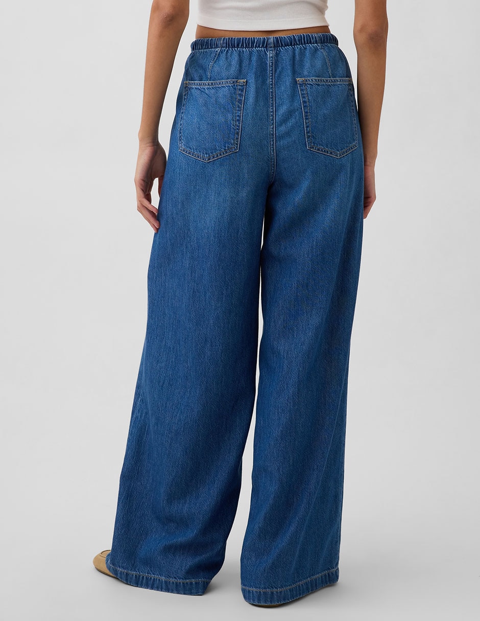 Jeans relaxed wide leg para mujer 3