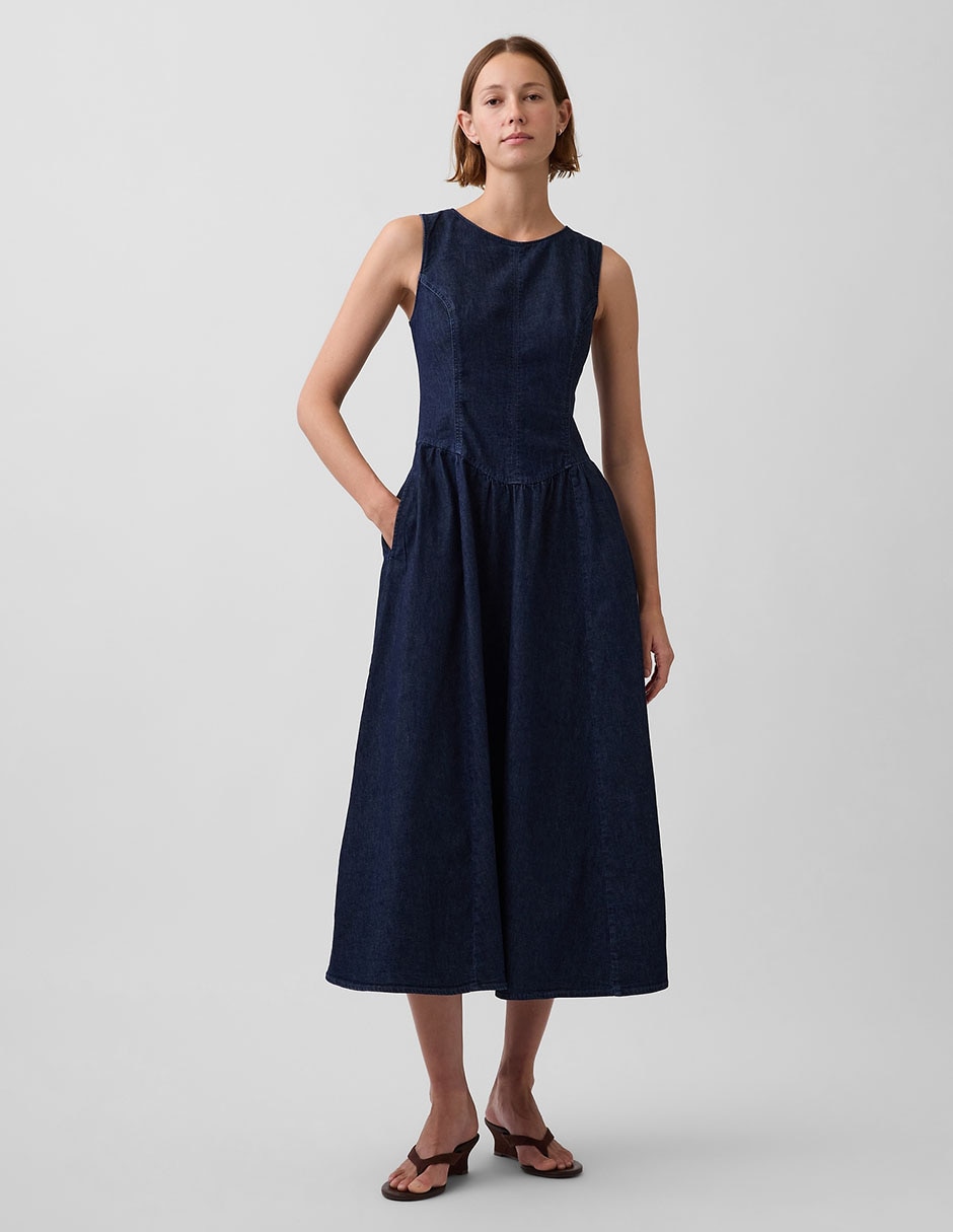 Vestido midi casual para mujer