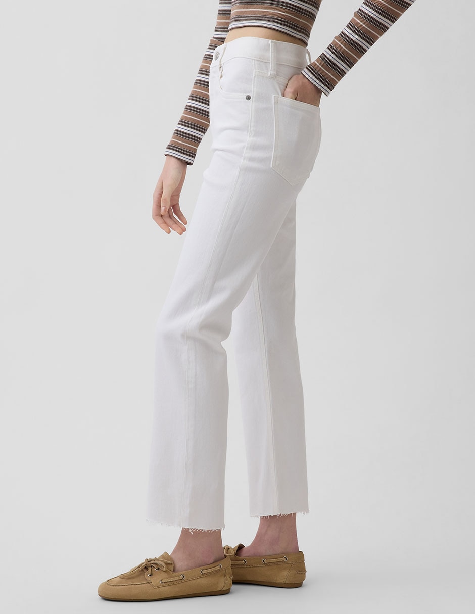 Jeans slim a la cintura para mujer 3
