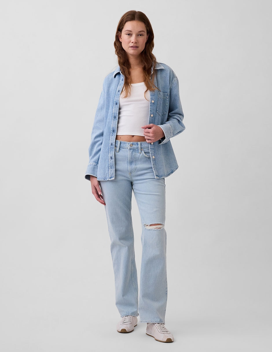 Jeans straight para mujer