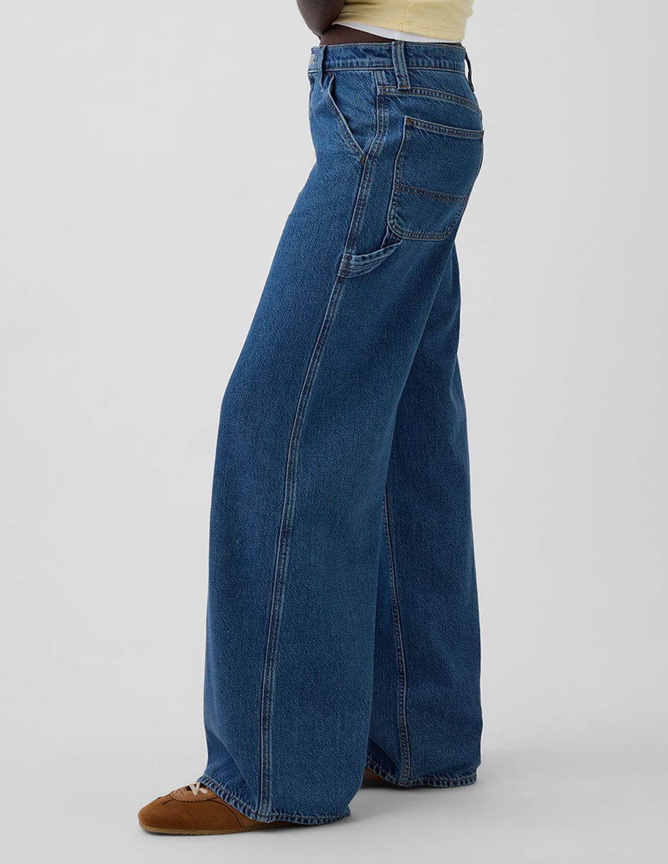 Jeans acampanado baggy para mujer 3