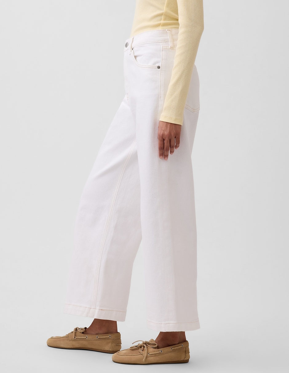 Jeans relaxed wide leg cintura alta para mujer 3
