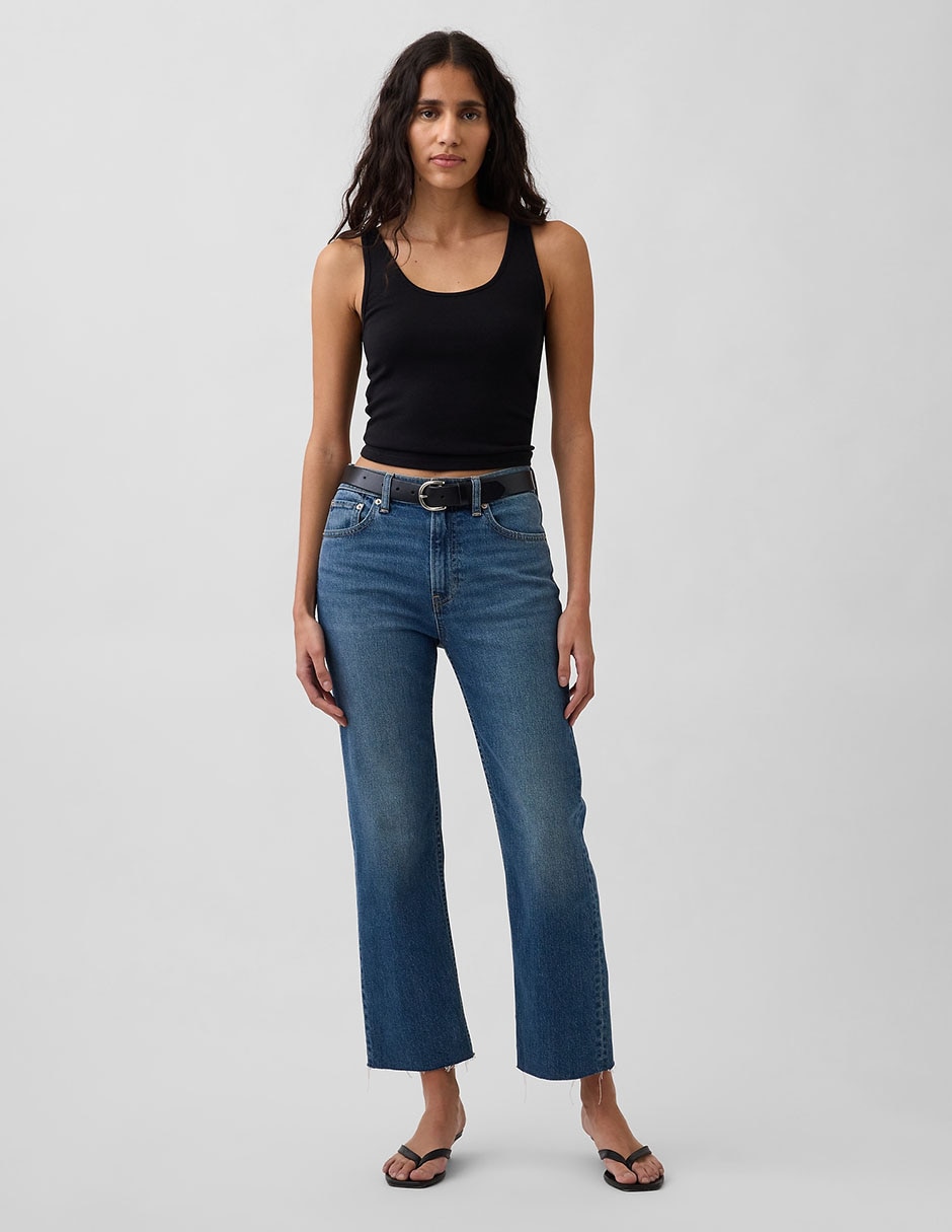 Jeans capri straight para miujer