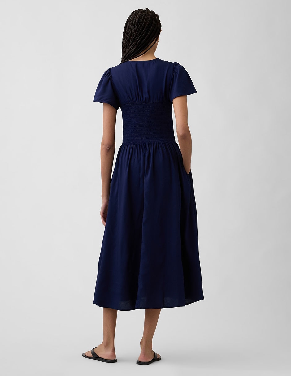 VESTIDO GAP 870781 RAY, M, AZUL MARINO
