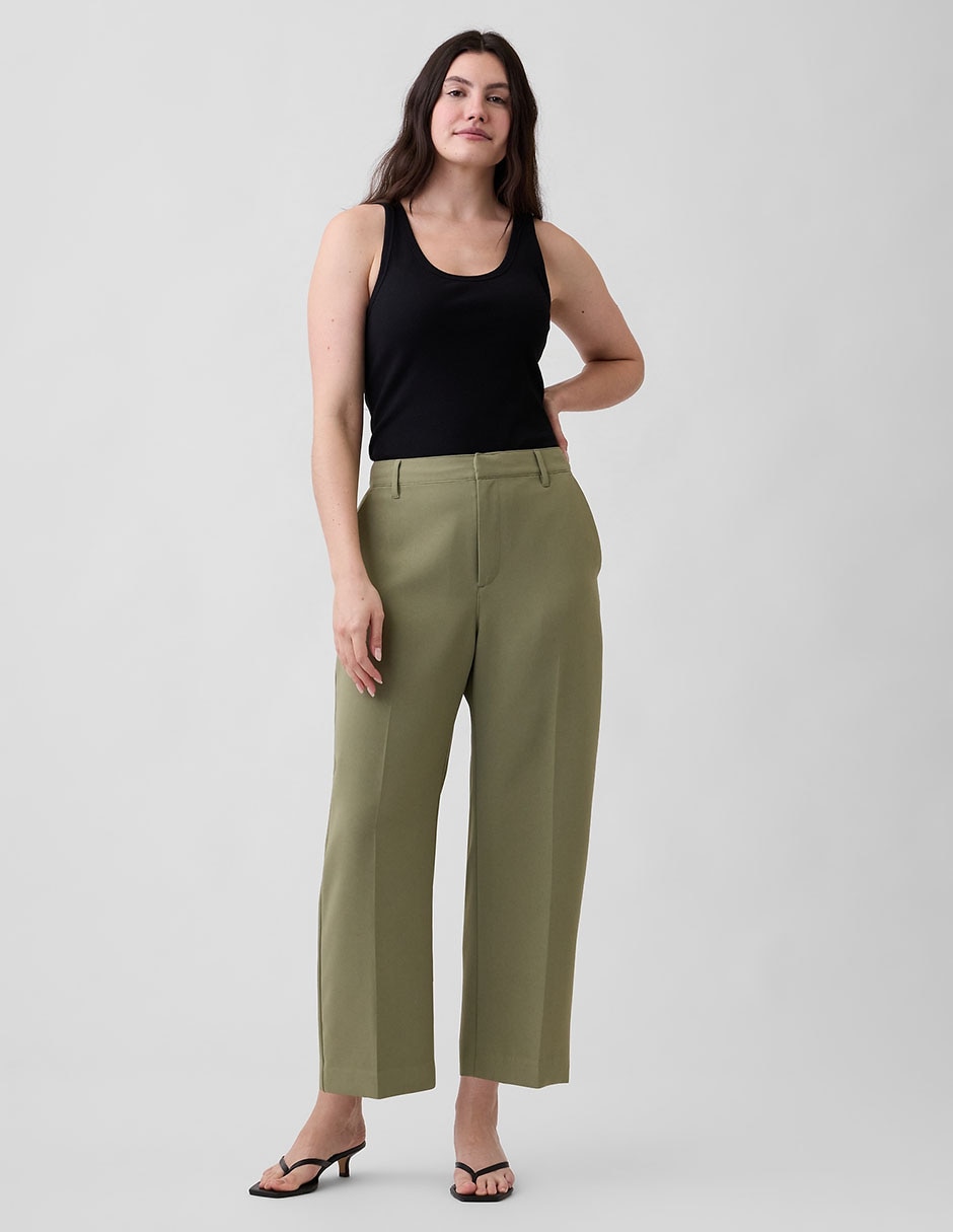 PANTALÓN GAP 874429 S, 10, VERDE OLIVO