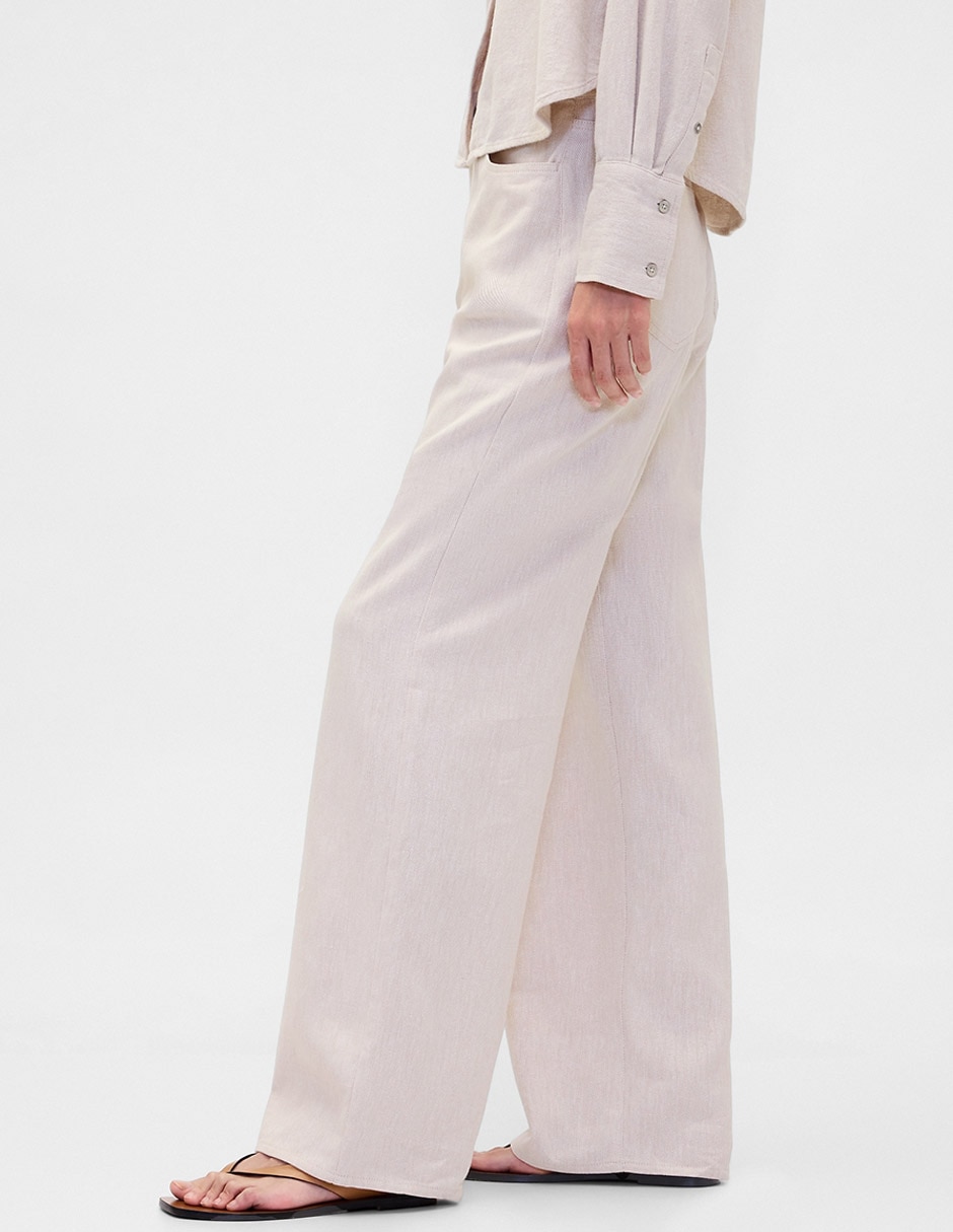 PANTALÓN GAP 877629 BAGGY LI, 6, BEIGE