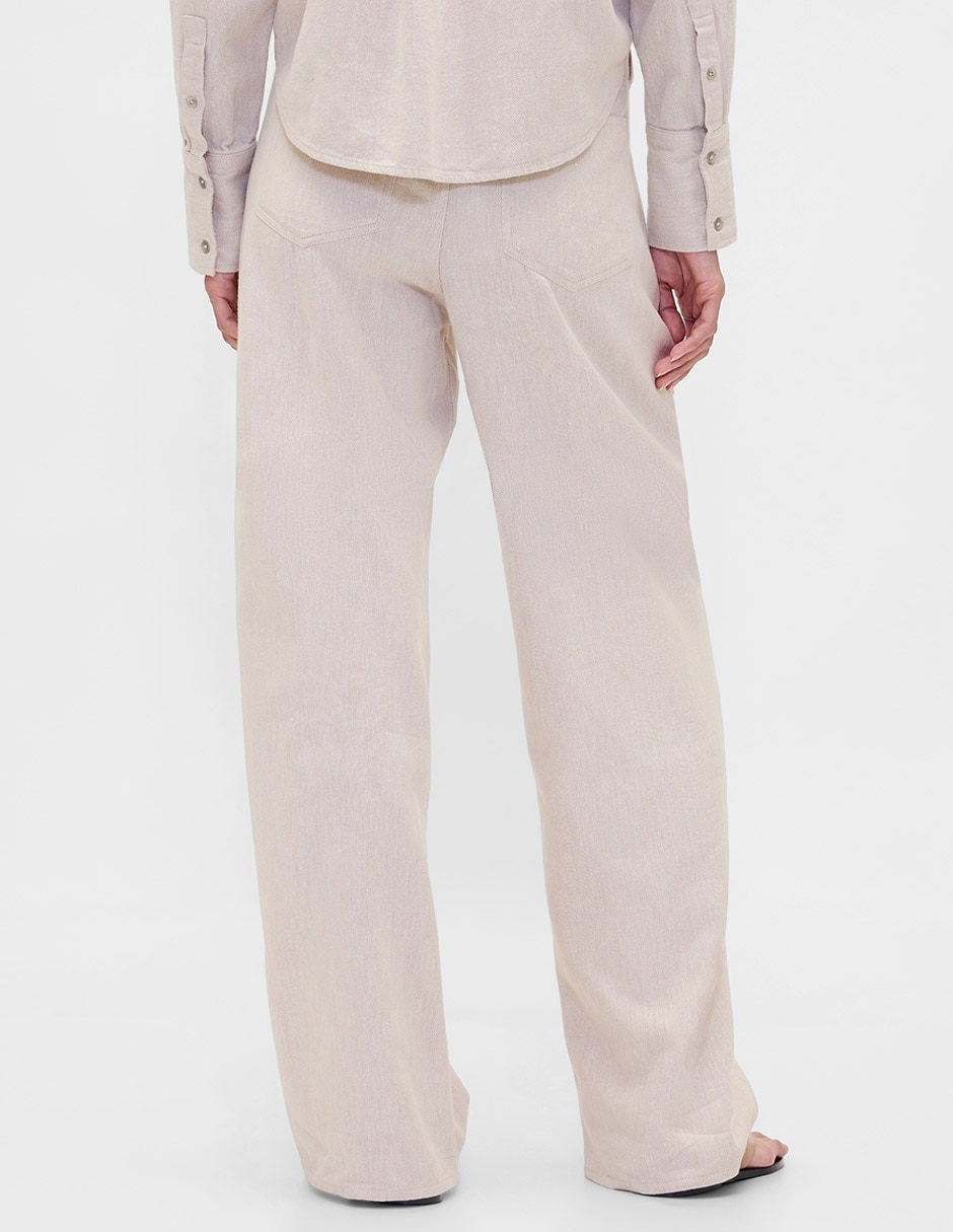 PANTALÓN GAP 877629 BAGGY LI, 6, BEIGE
