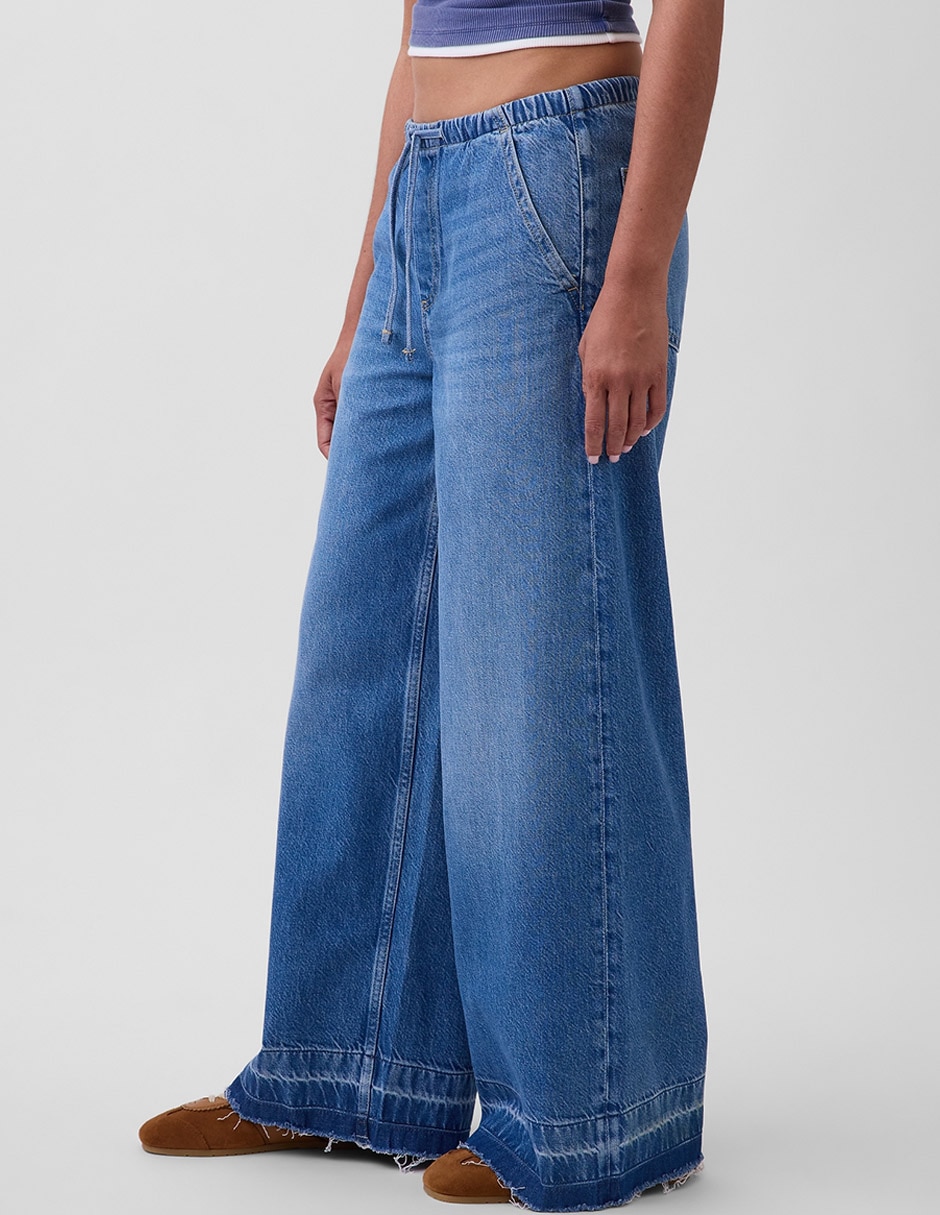 Jeans relaxed wide leg para mujer 3