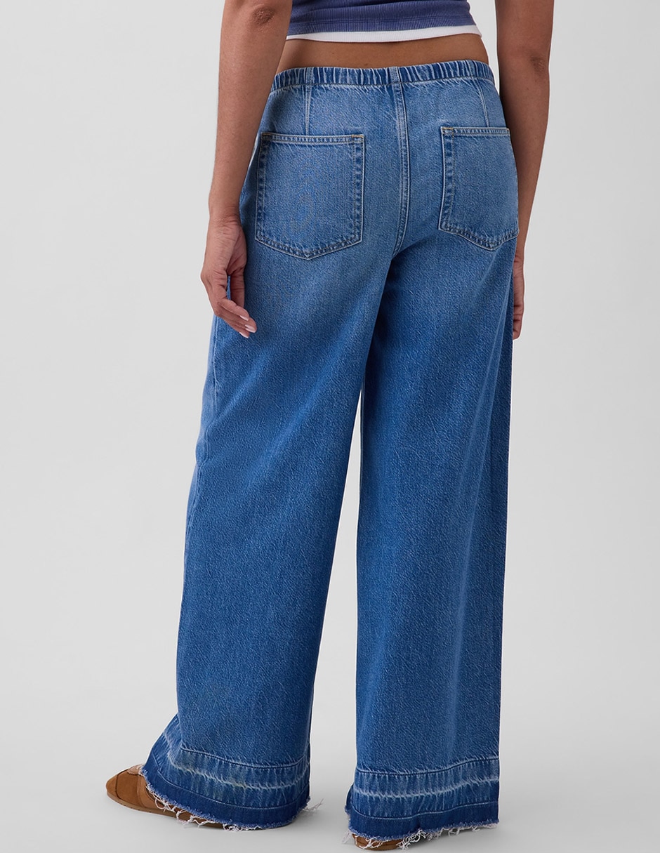 Jeans relaxed wide leg para mujer 4