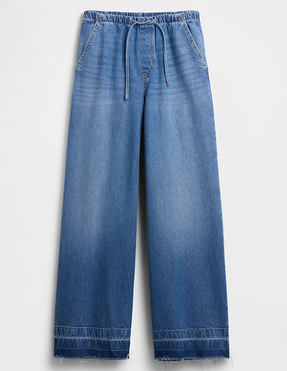 Jeans relaxed wide leg para mujer 5