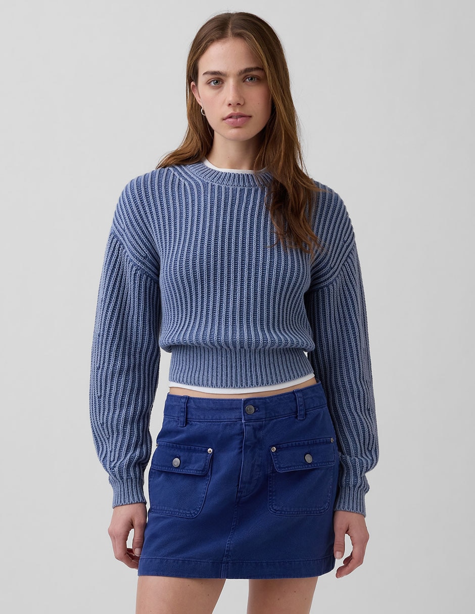 Suéter cuello redondo para mujer