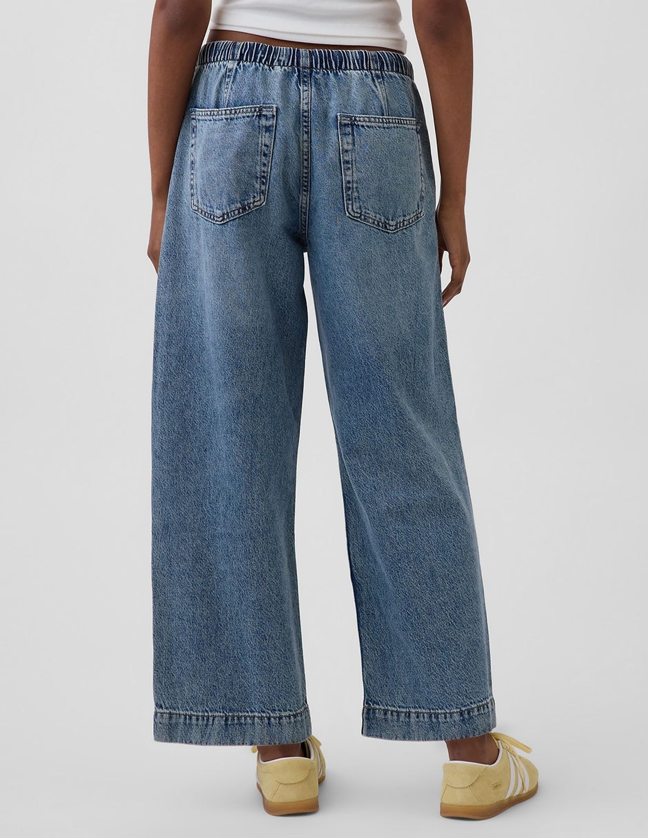 Jeans relaxed loose cintura para mujer 4