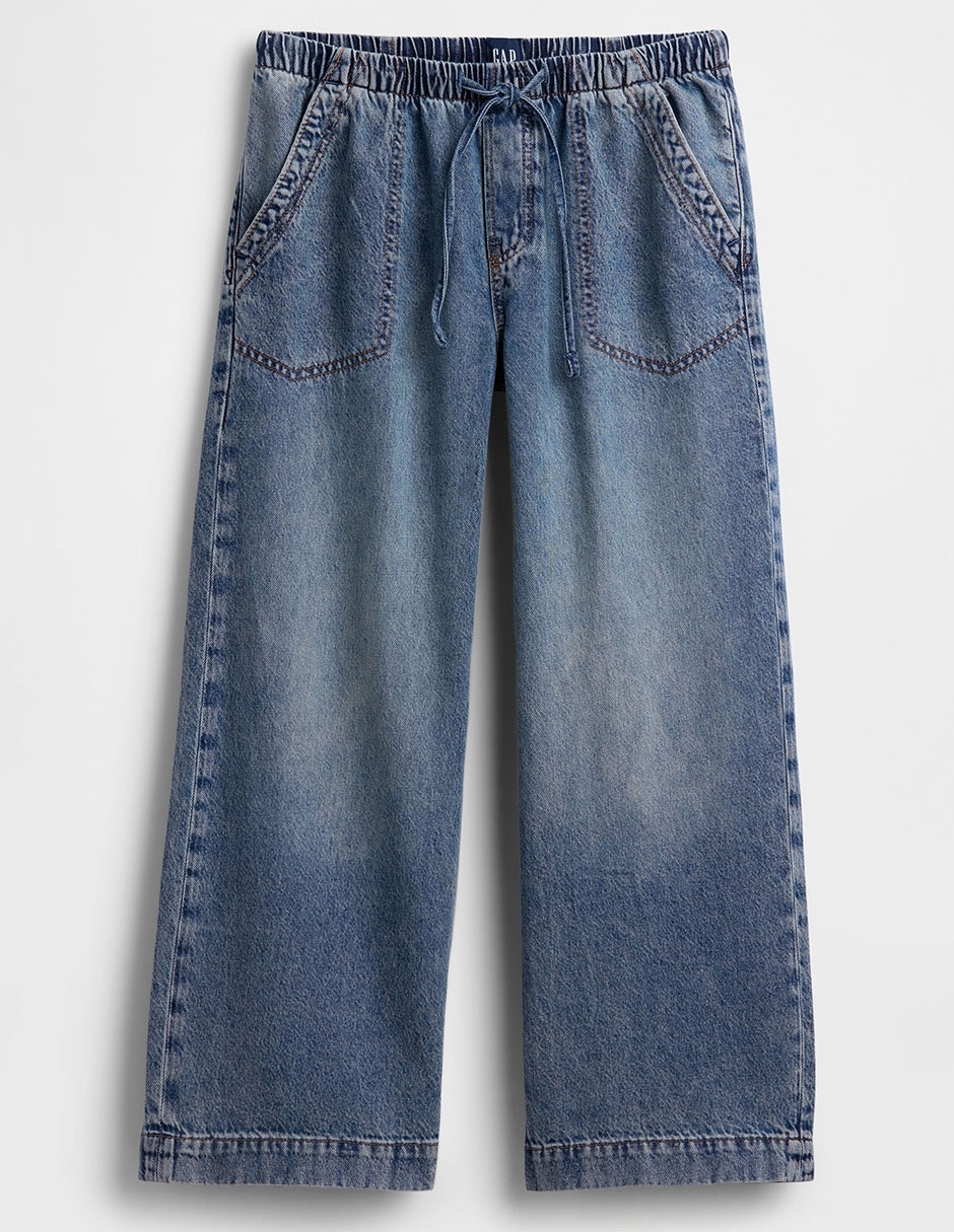 Jeans relaxed loose cintura para mujer 5