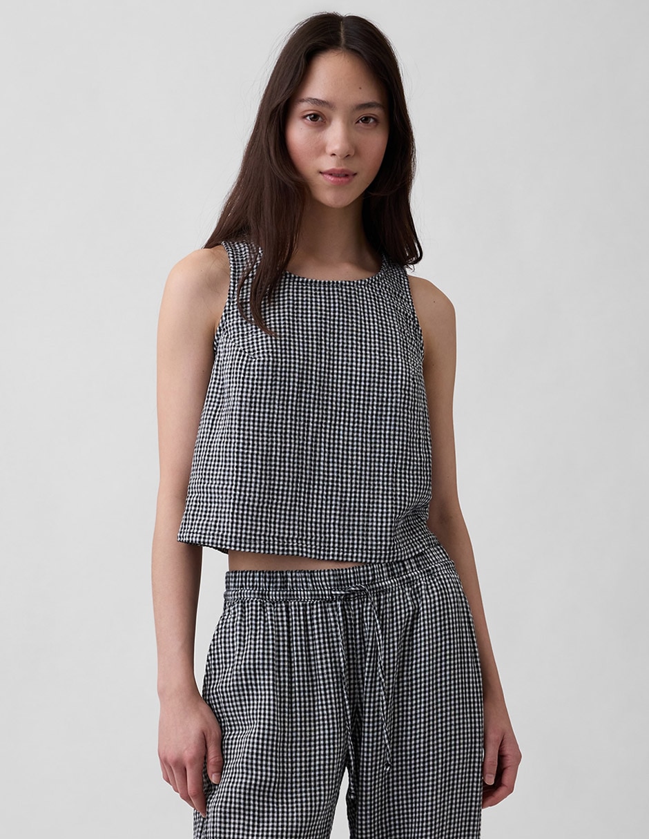 Blusa sin manga para mujer
