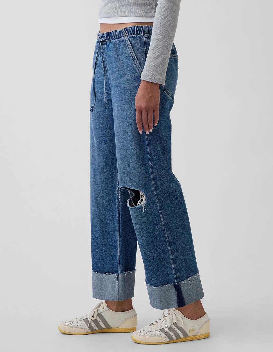 Jeans straight cadera para mujer 3