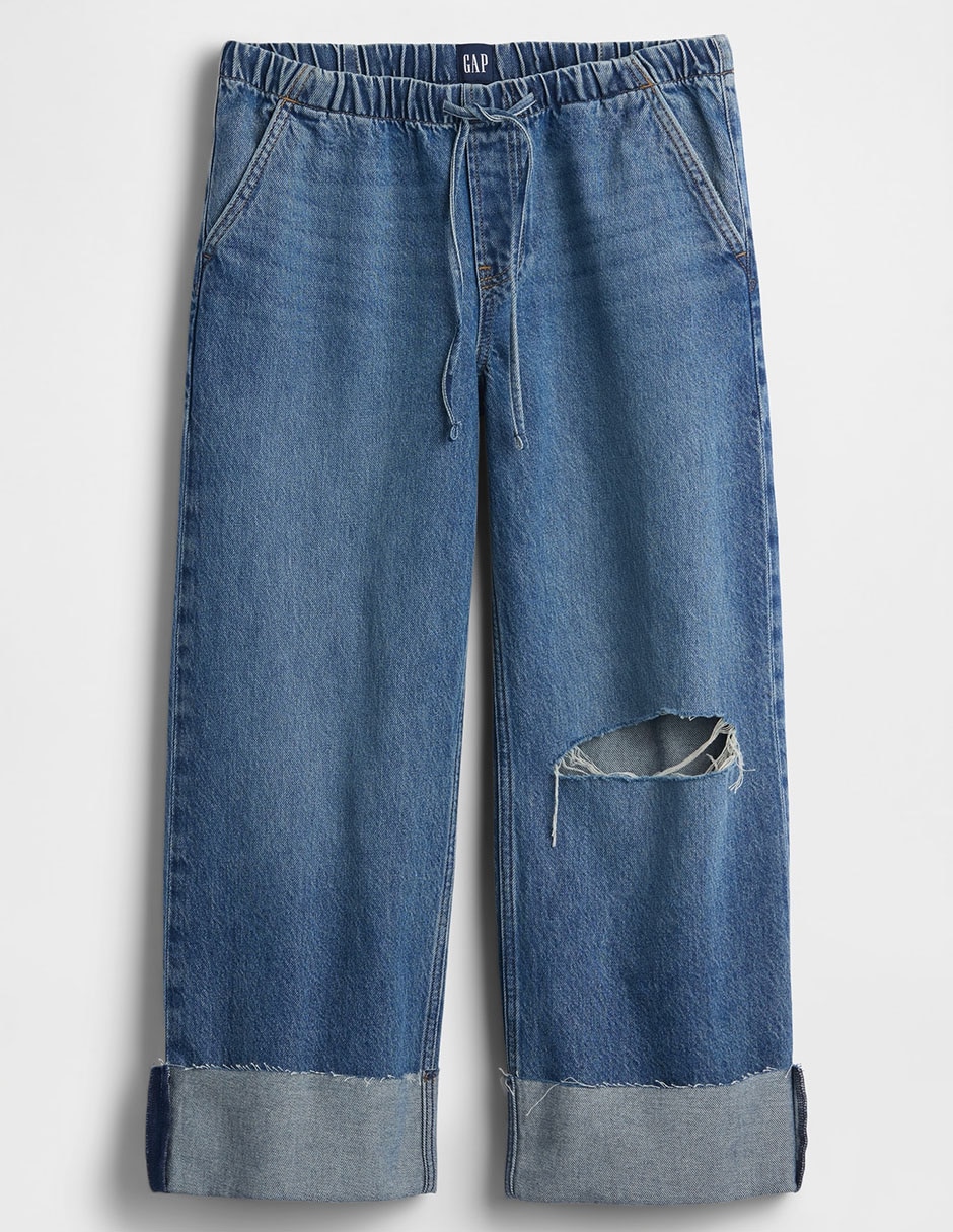 Jeans straight cadera para mujer 5