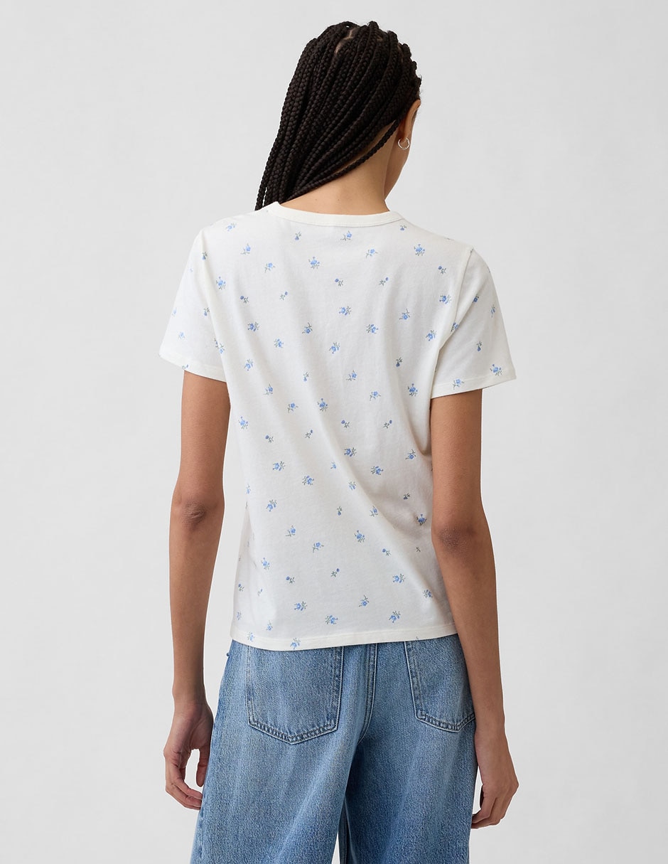 Playera manga corta cuello redondo para mujer 2