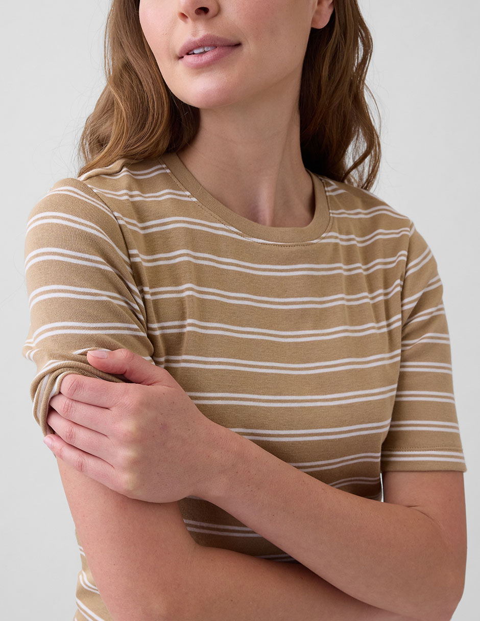 PLAYERA GAP 886005 LISO RE, XCH, KHAKI