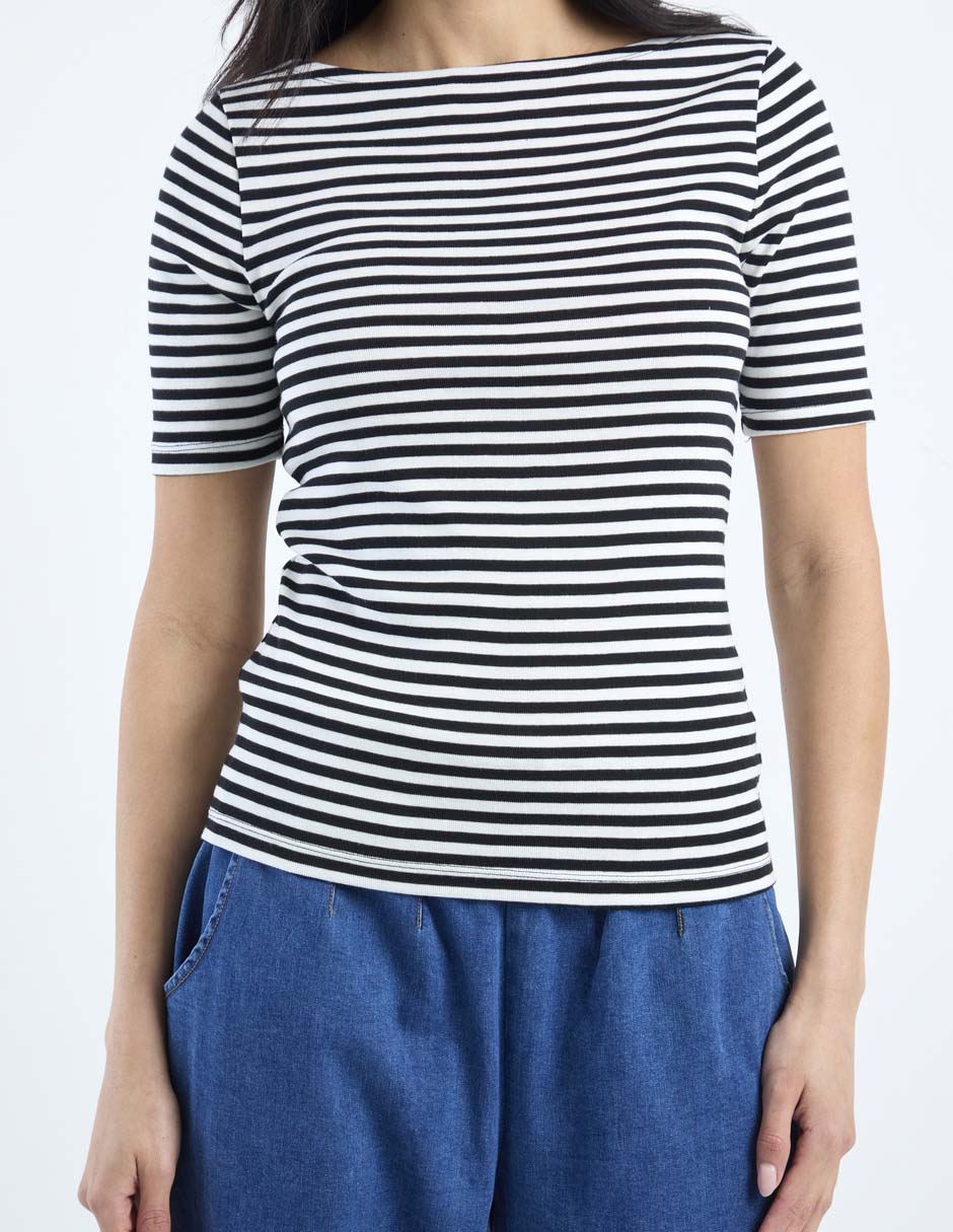 Playera manga corta cuello redondo para mujer 7
