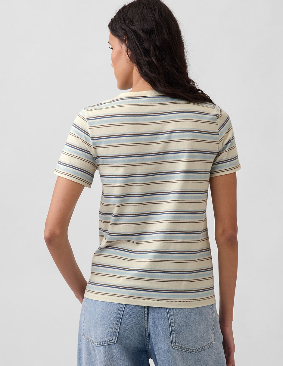 Playera manga corta cuello redondo para mujer 2