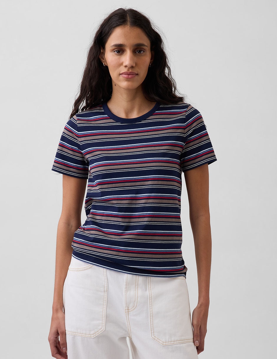 Playera manga corta cuello redondo para mujer Playera manga corta cuello redondo para mujer