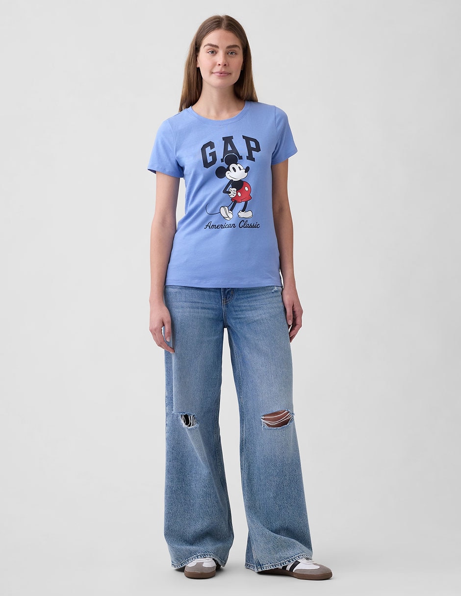Playera manga corta cuello redondo para mujer 2