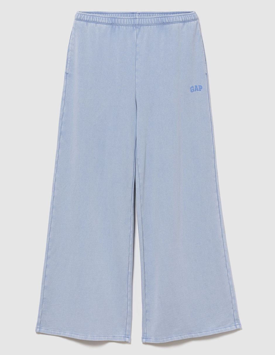 Pants amplio con jareta para mujer