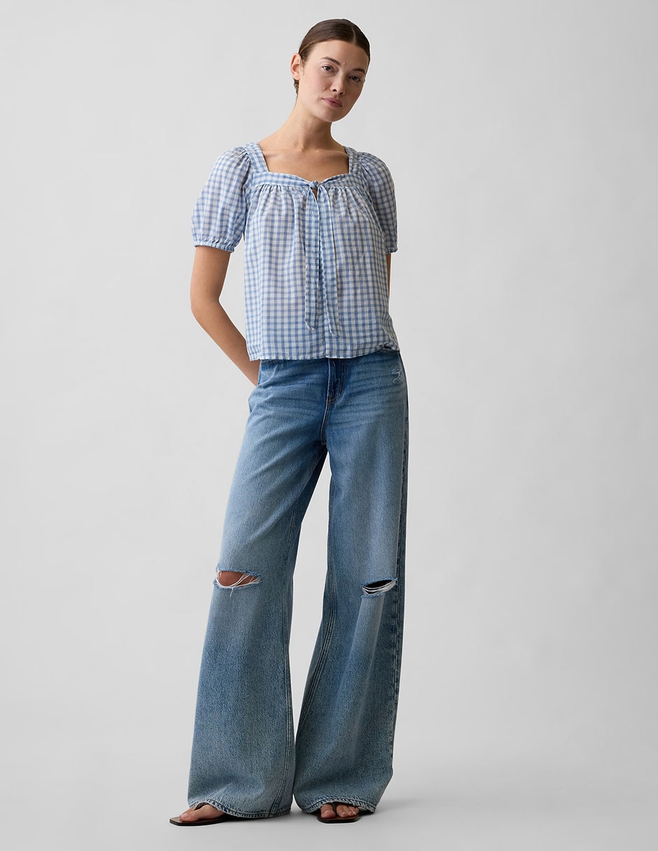 Blusa manga corta para mujer 3