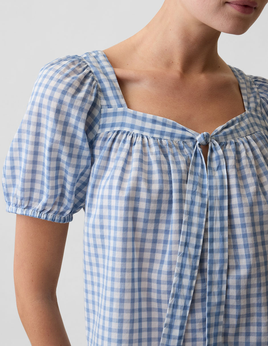 Blusa manga corta para mujer 4