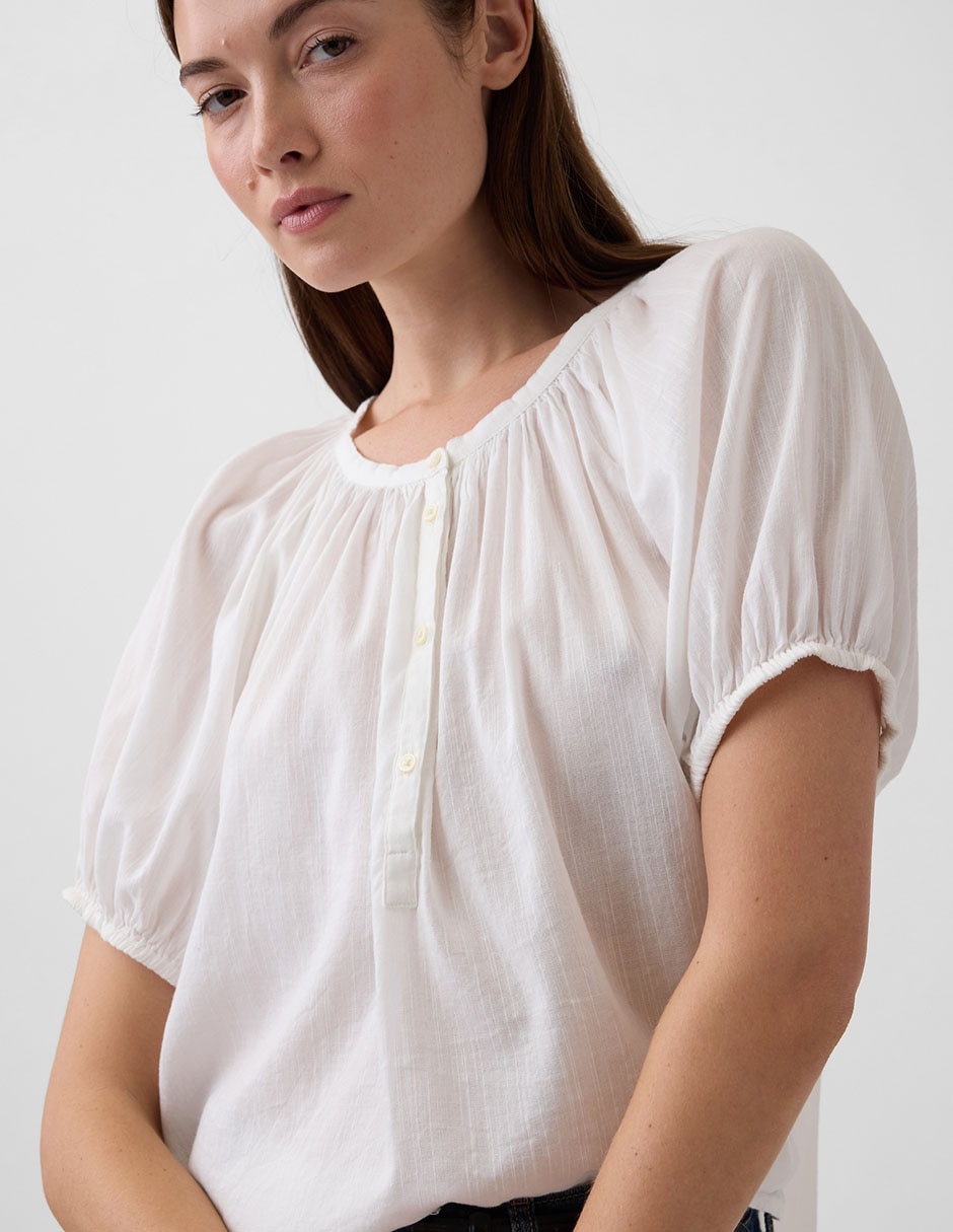 Blusa manga corta para mujer 4