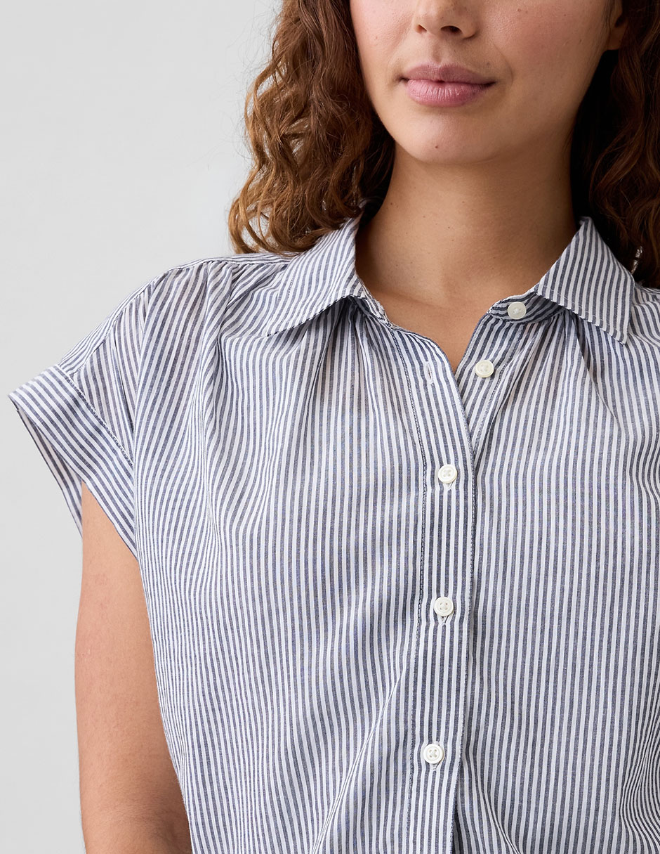 Blusa manga corta para mujer