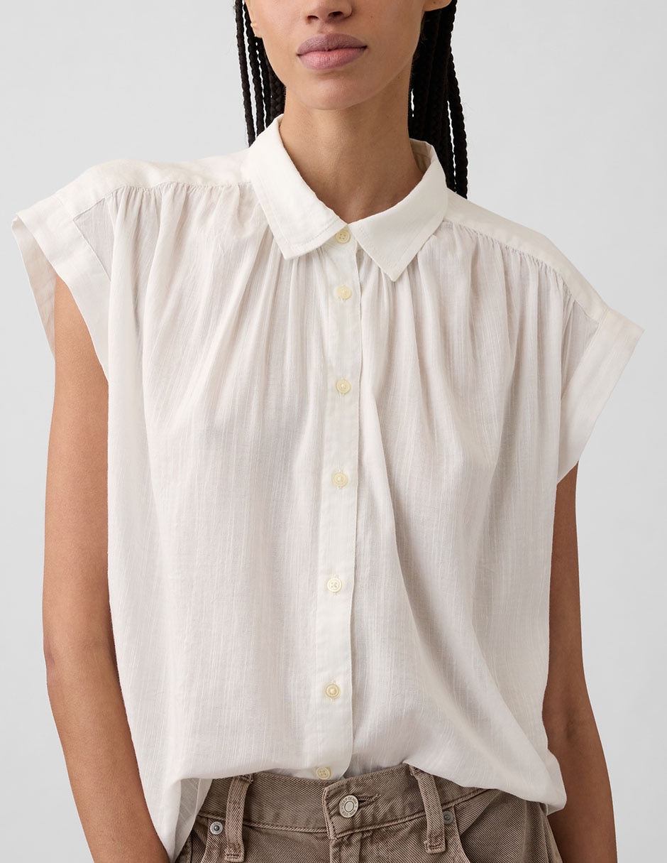 Blusa manga corta para mujer 3