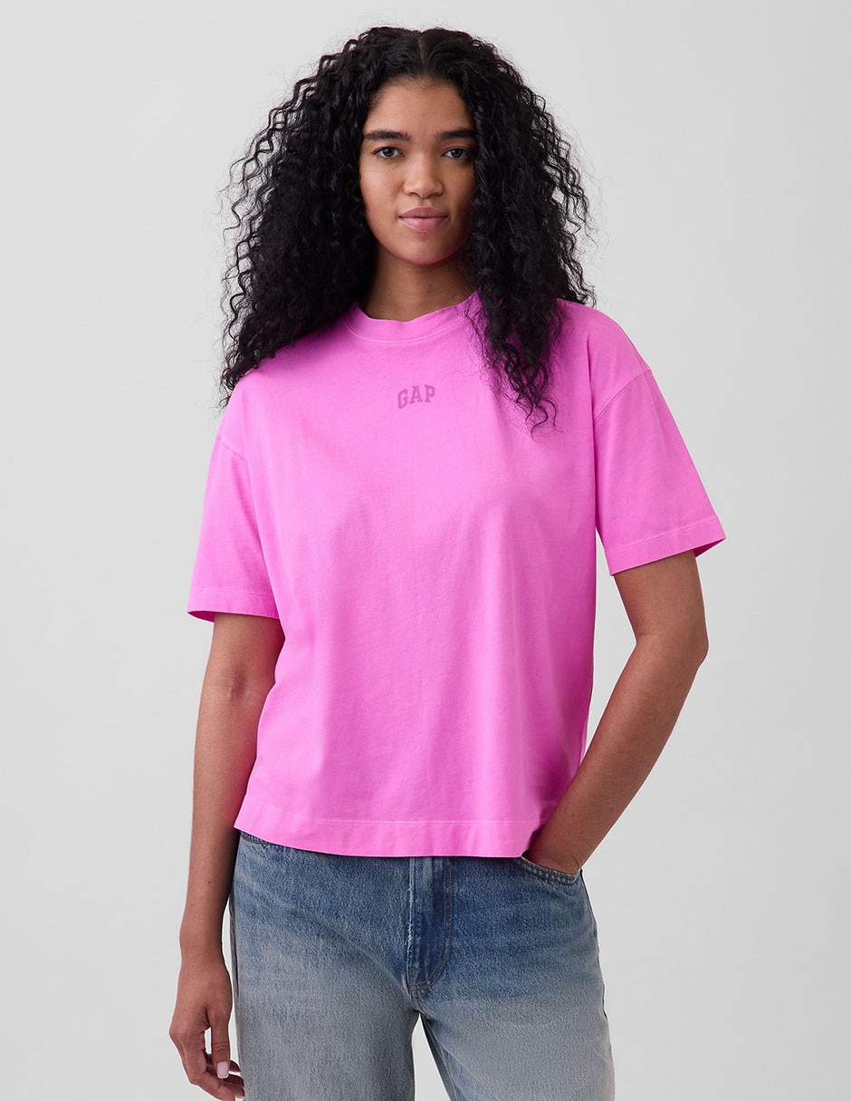 Playera manga corta cuello redondo para mujer Playera manga corta cuello redondo para mujer