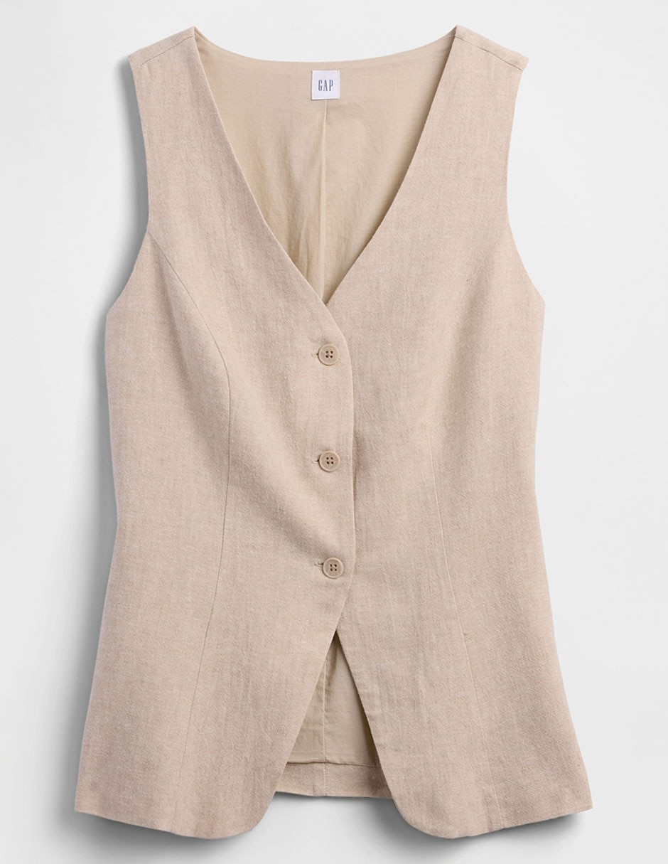 CHALECO GAP 887666 MEZCLA MA, G, BEIGE