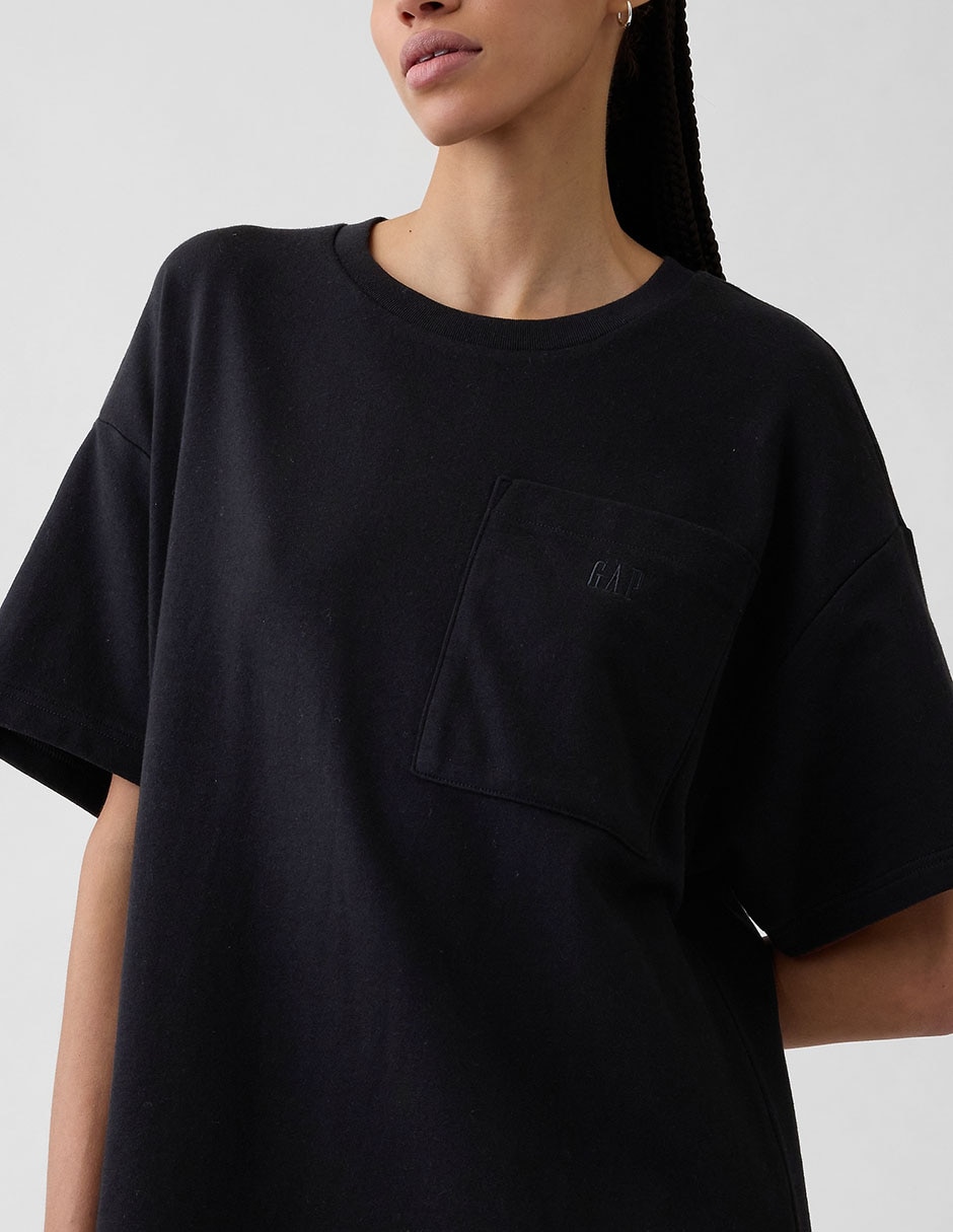 VESTIDO GAP 887745 MEZCLA MA, G, NEGRO