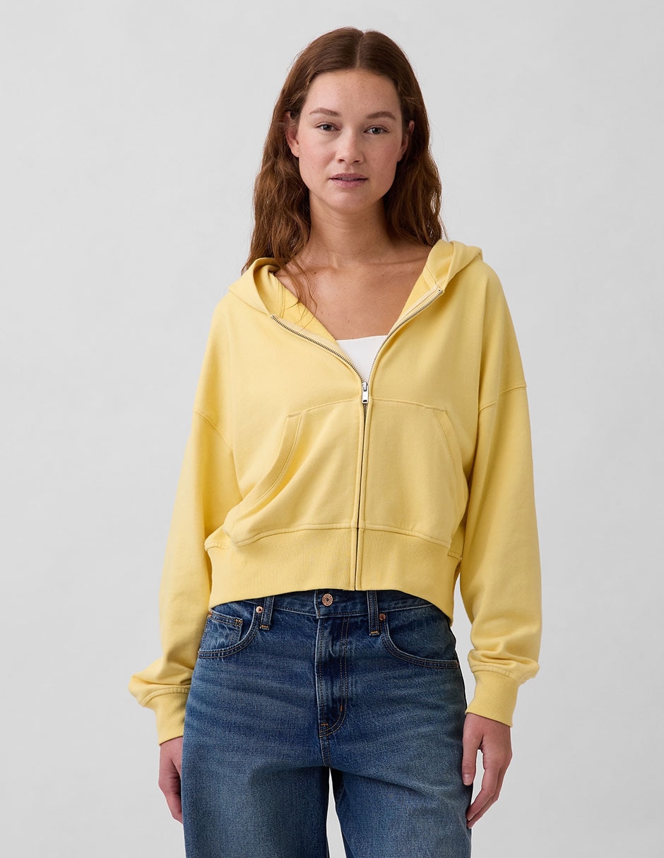 Sudadera con capucha y bolsa para mujer