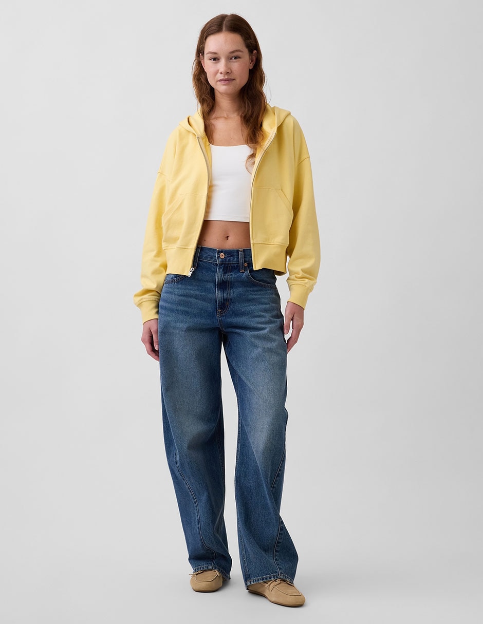 SUDADERA GAP 887723 LISO, CH, AMARILLO