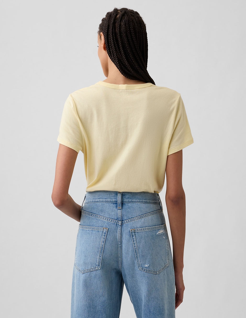 PLAYERA GAP 887734 LOGO, CH, AMARILLO