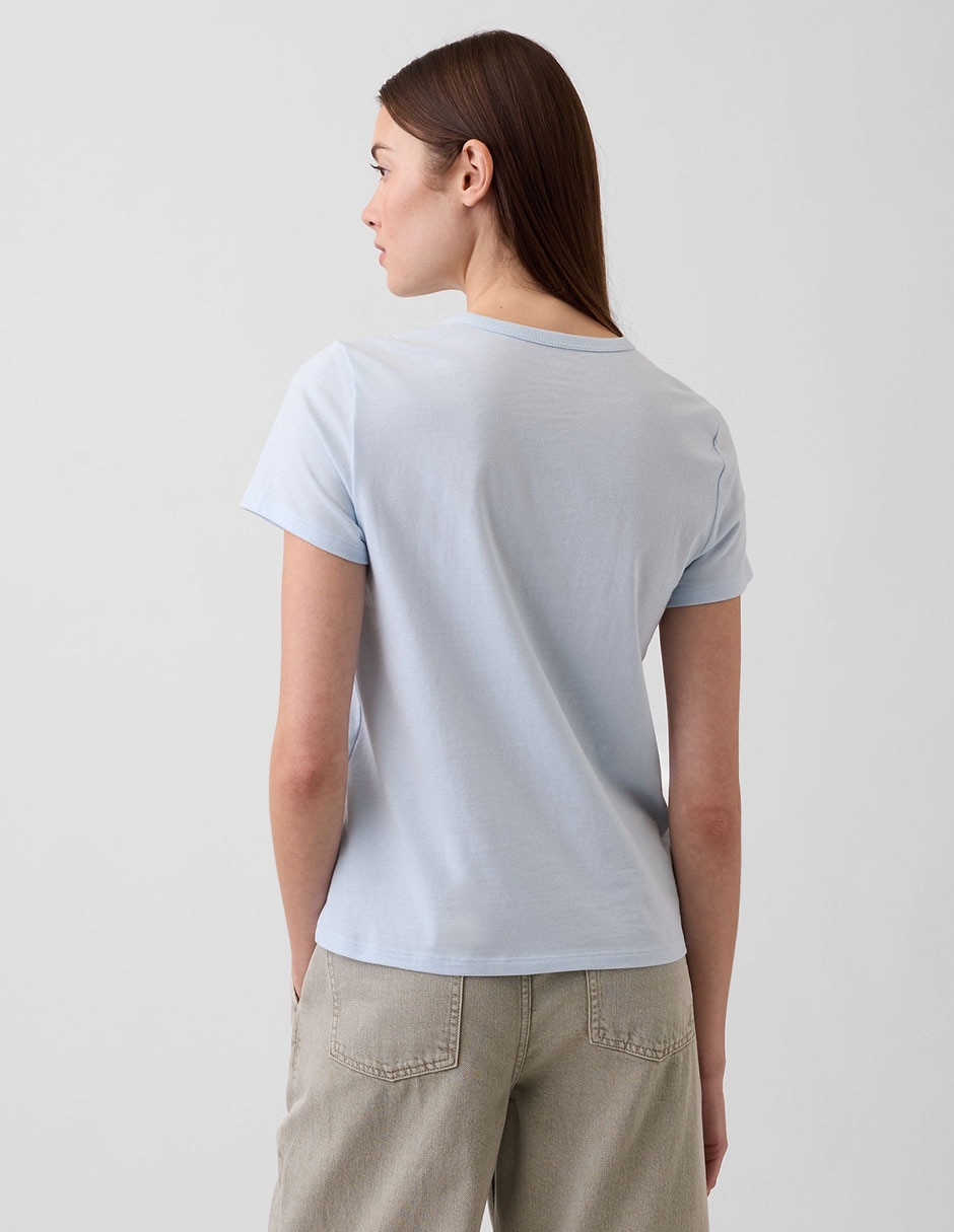 Playera manga corta cuello redondo para mujer 2