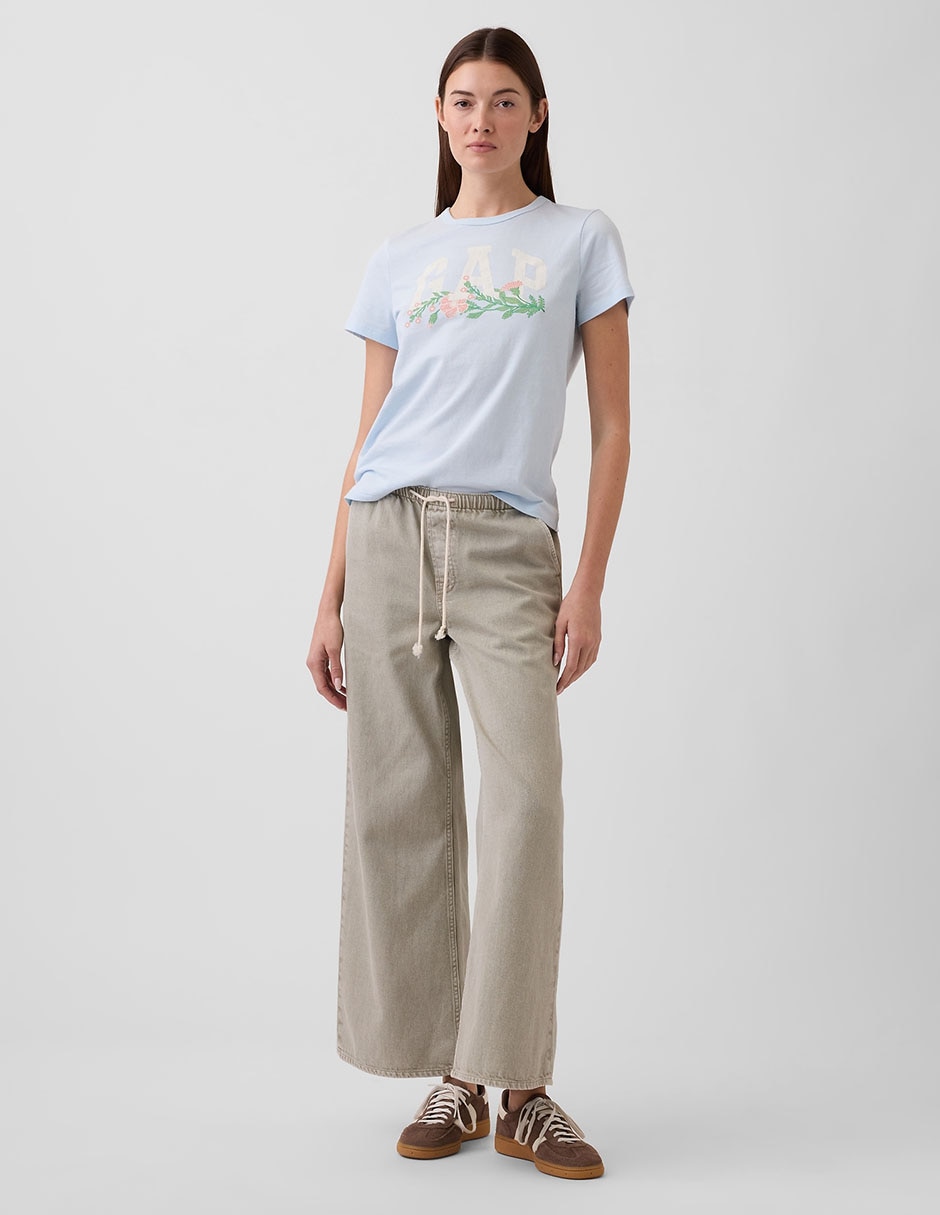 Playera manga corta cuello redondo para mujer 3
